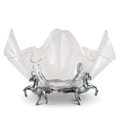 Arthur Court Designs - Horse Stand Acrylic Bowl 14