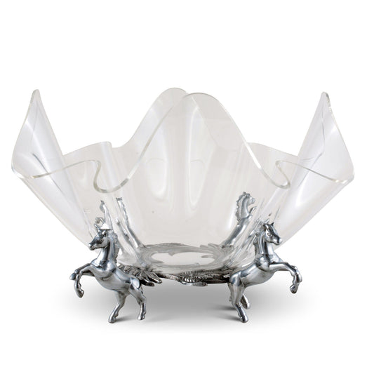 Arthur Court Designs - Horse Stand Acrylic Bowl 14