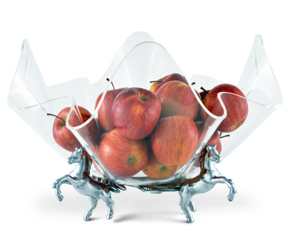 Arthur Court Designs - Horse Stand Acrylic Bowl 14