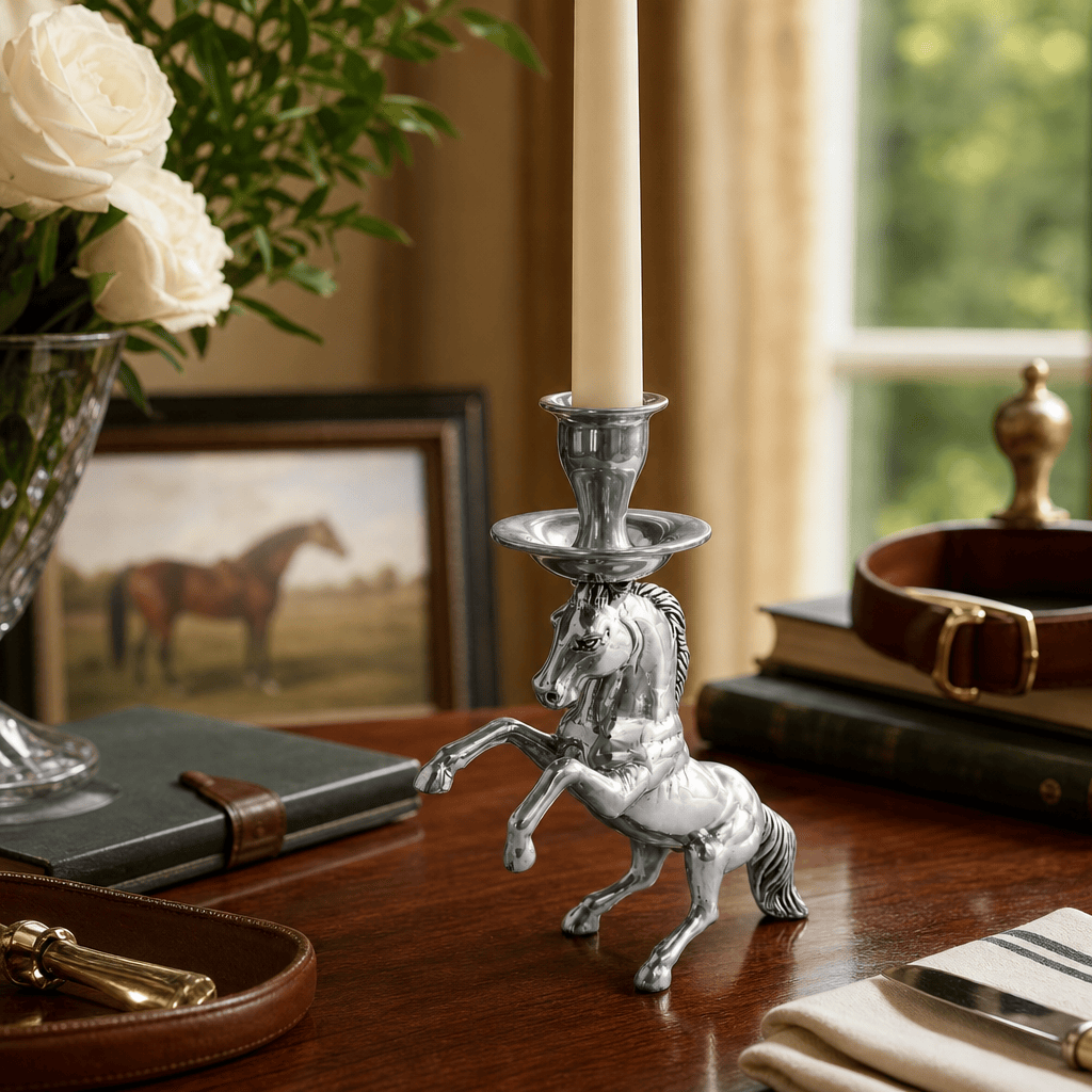 Arthur Court Designs - Rearing Horse Candlestick