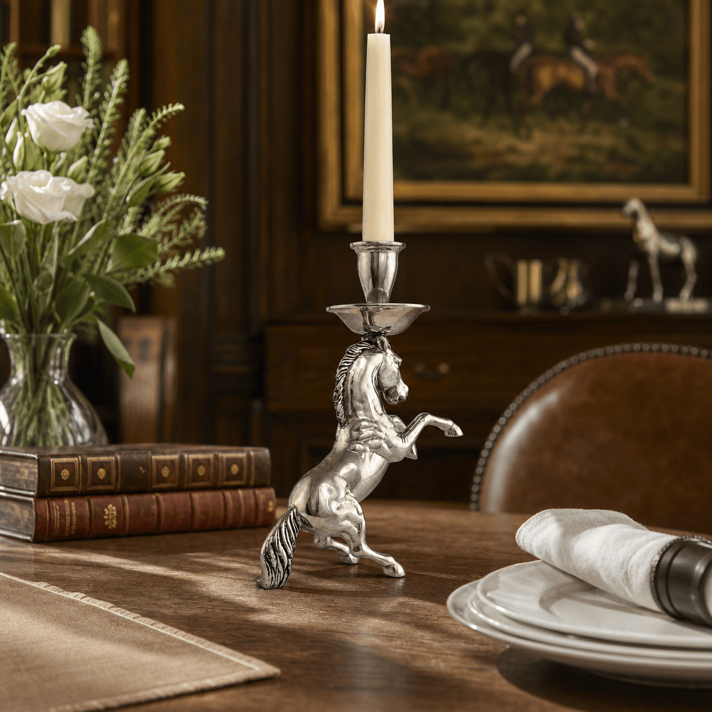 Arthur Court Designs - Rearing Horse Candlestick