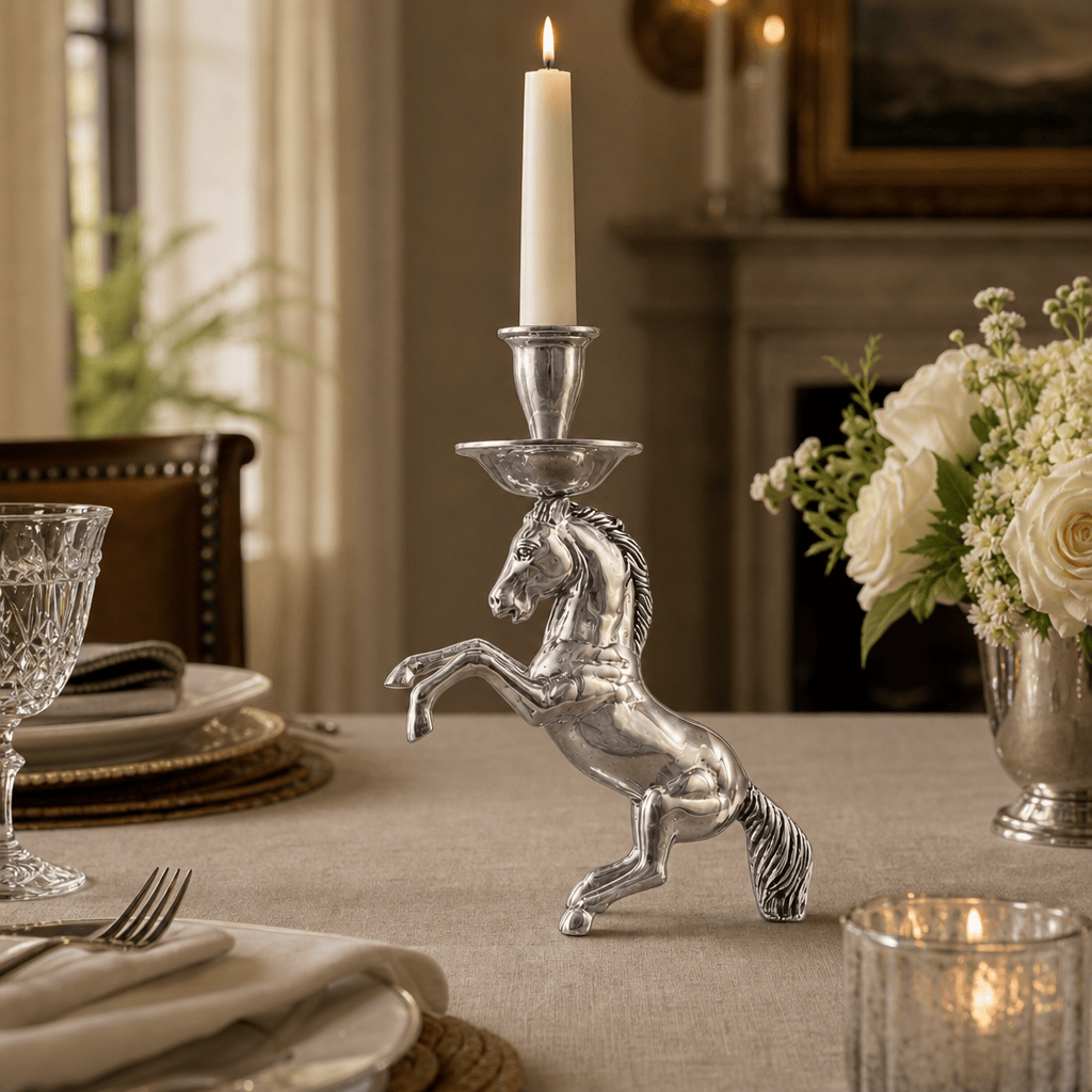 Arthur Court Designs - Rearing Horse Candlestick