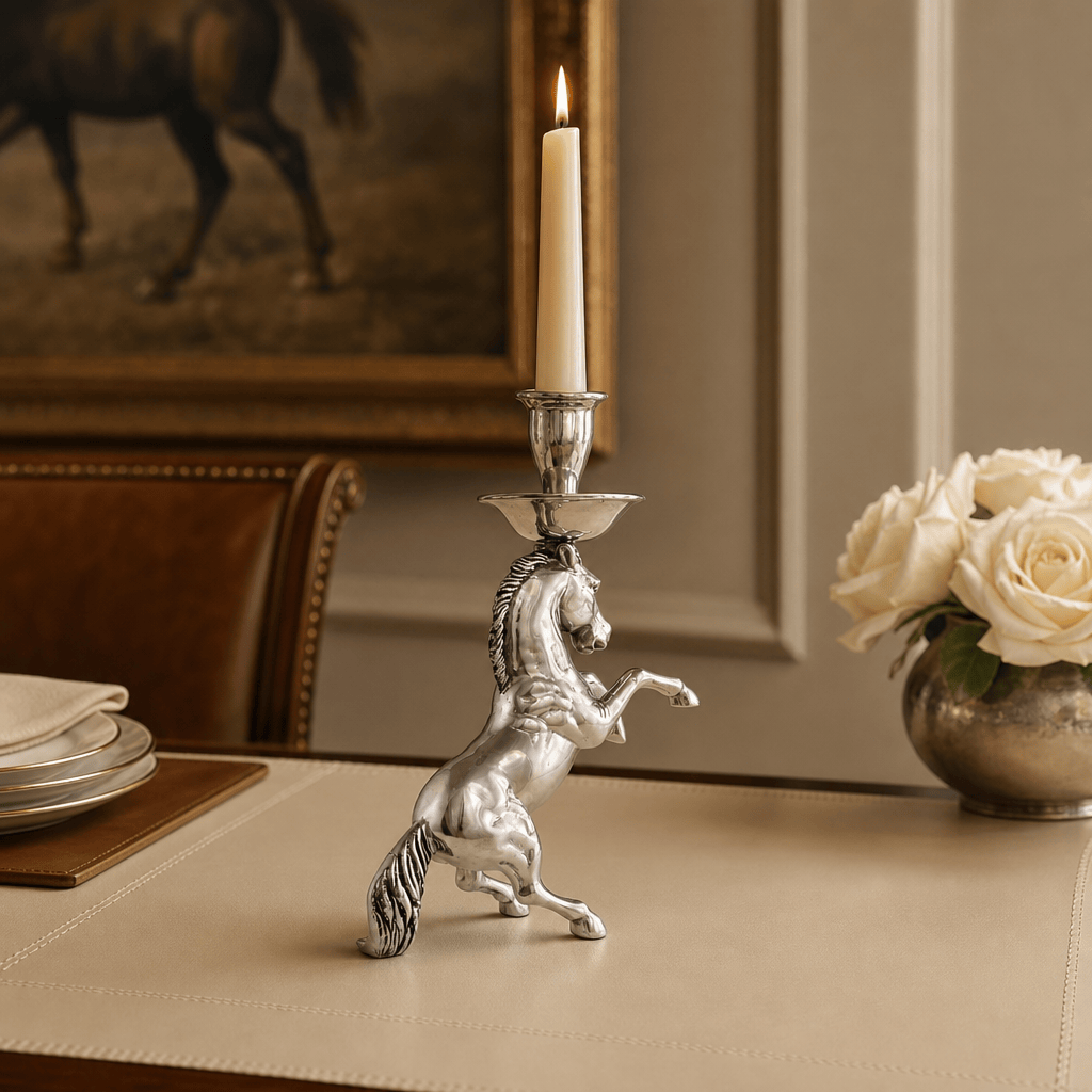 Arthur Court Designs - Rearing Horse Candlestick