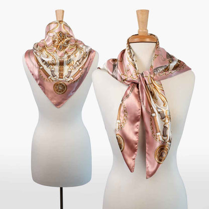 Urban Equestrian  Aurélie- Stylized Equestrian Scarf in Primrose