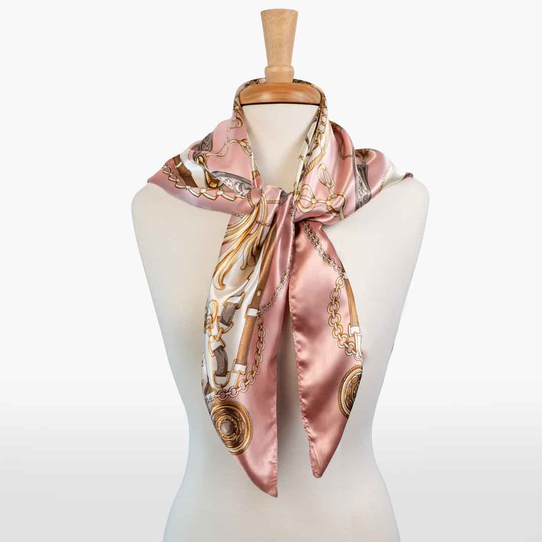 Urban Equestrian  Aurélie- Stylized Equestrian Scarf in Primrose