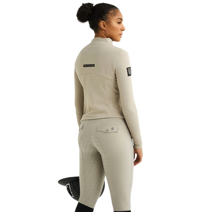 Maya Delorez Women's Silhouette Sports Jacket-Beige-Back View