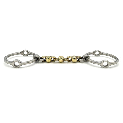 Jake Adams Brass Waterford Loose Ring Gag Bit