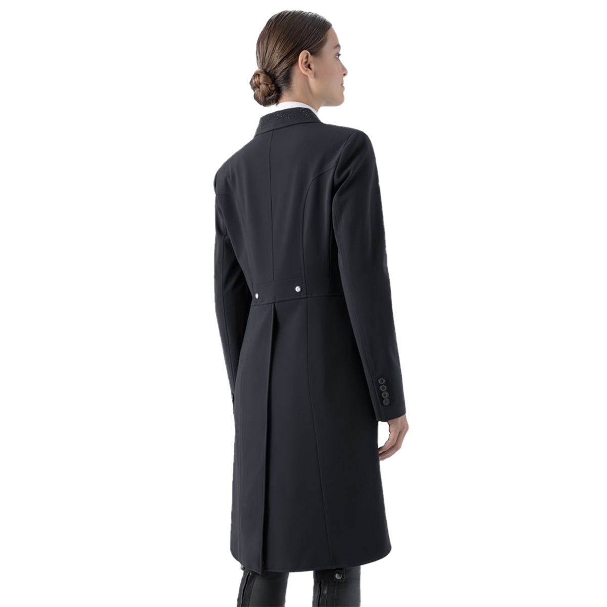 Equiline Women's Aurora Strass B-Move Mesh-Lined Tailcoat with Rhinestones