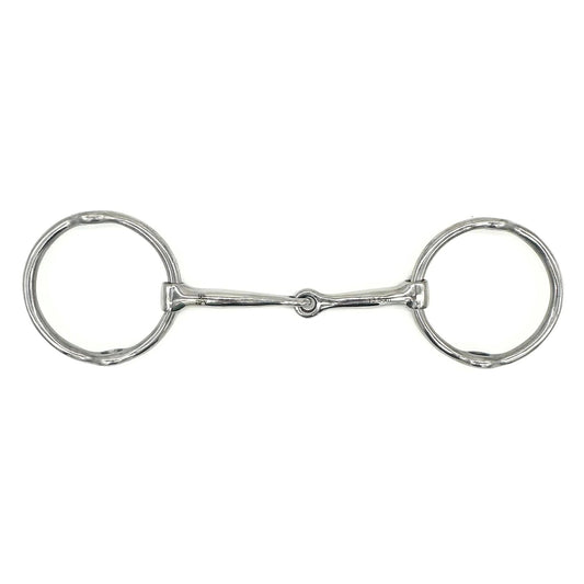 Jake Adams Single Joint Stainless Steel Loose Ring Gag Bit