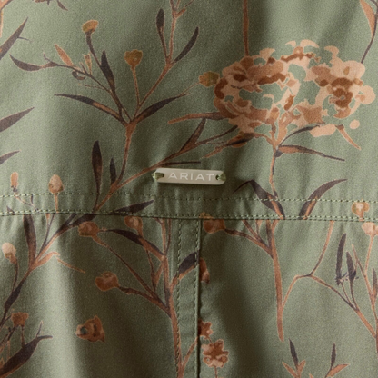 Ariat Women's Wolseley Long Sleeve Shirt model view in Botanical 