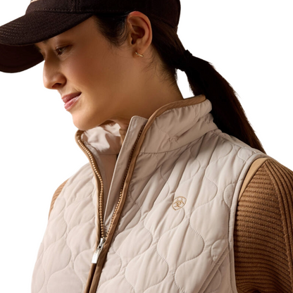 Ariat Women's Ashley 2.0 Insulated Vest model view in Chateau Grey