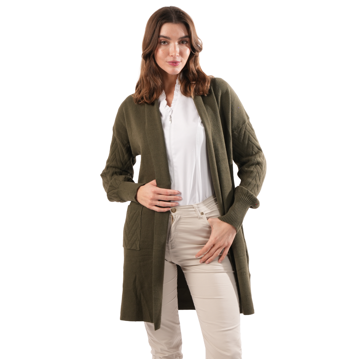 Welligogs Women's Cable Knit Cardigan