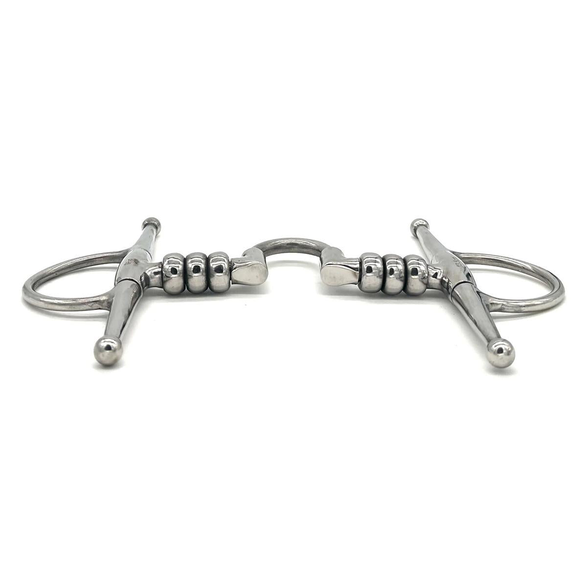 Jake Adams Stainless Steel Cherry Roller Full Cheek with Low Correction Port Bit