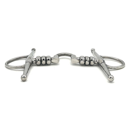 Jake Adams Stainless Steel Cherry Roller Full Cheek with Low Correction Port Bit