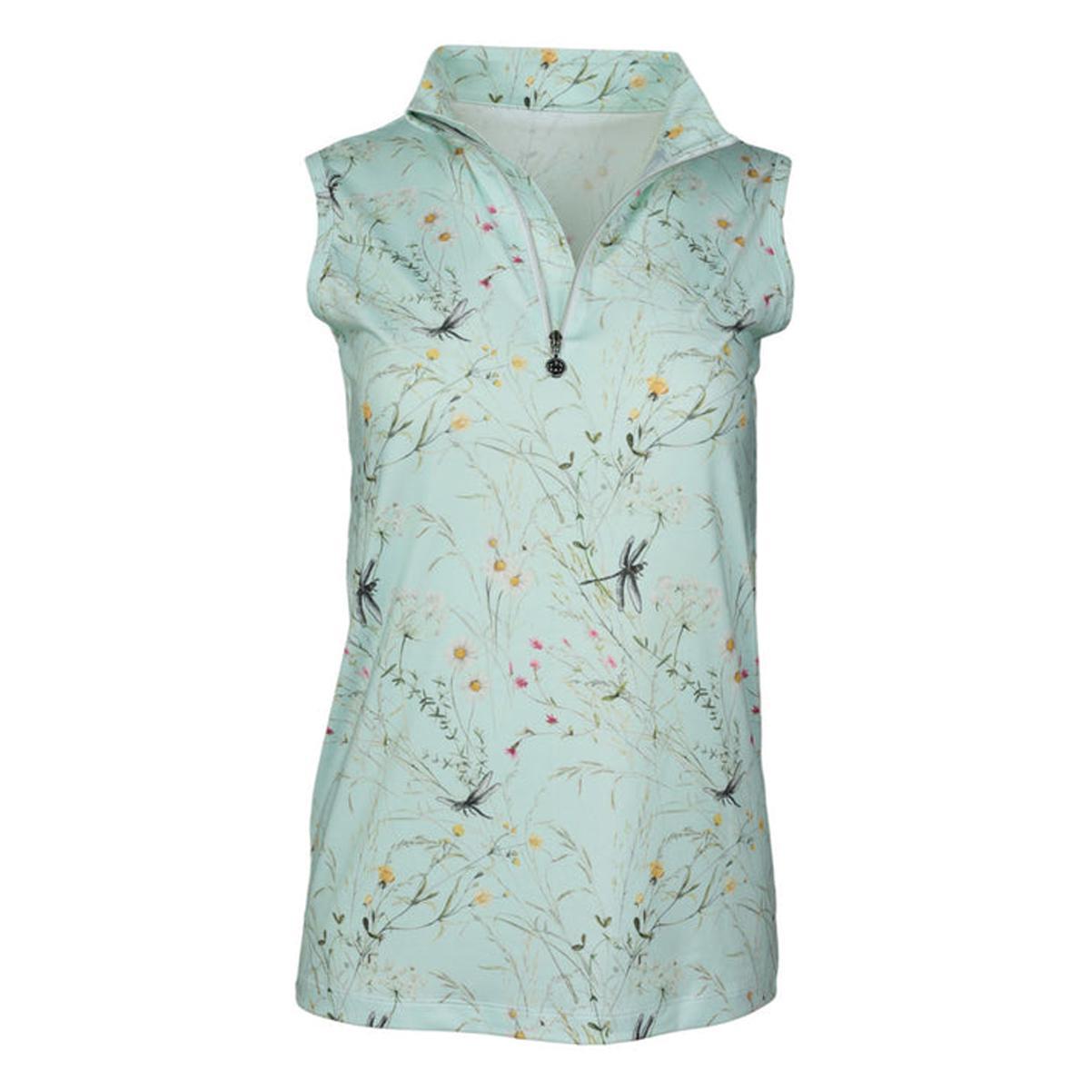 Dapplebay Dragonfly Meadow 1/4 Zip Sleeveless Riding Top