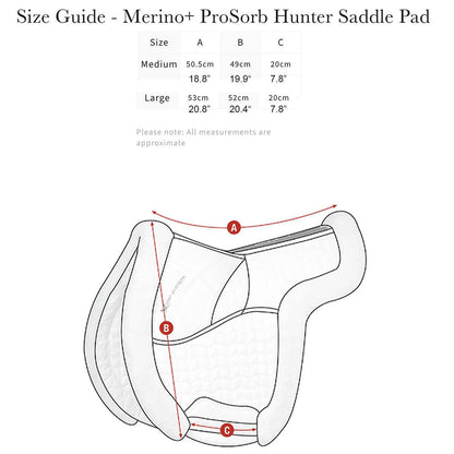 LeMieux Merino+ ProSorb Hunter Pro Saddle Pad