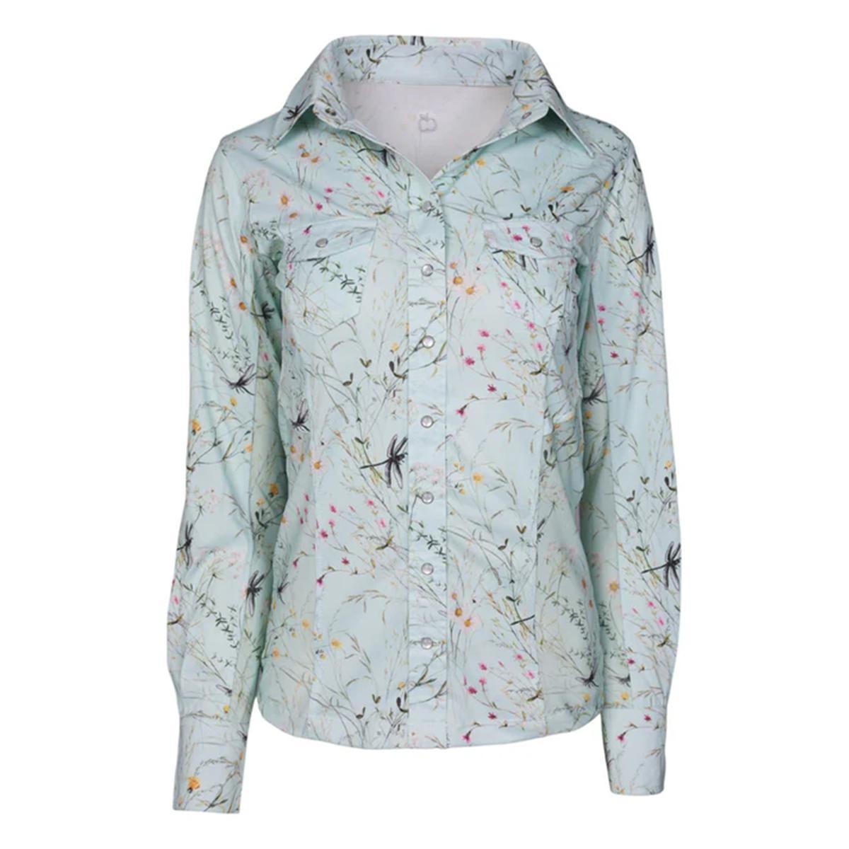 Dapplebay  Dragonfly Meadow Button Down Western Shirt