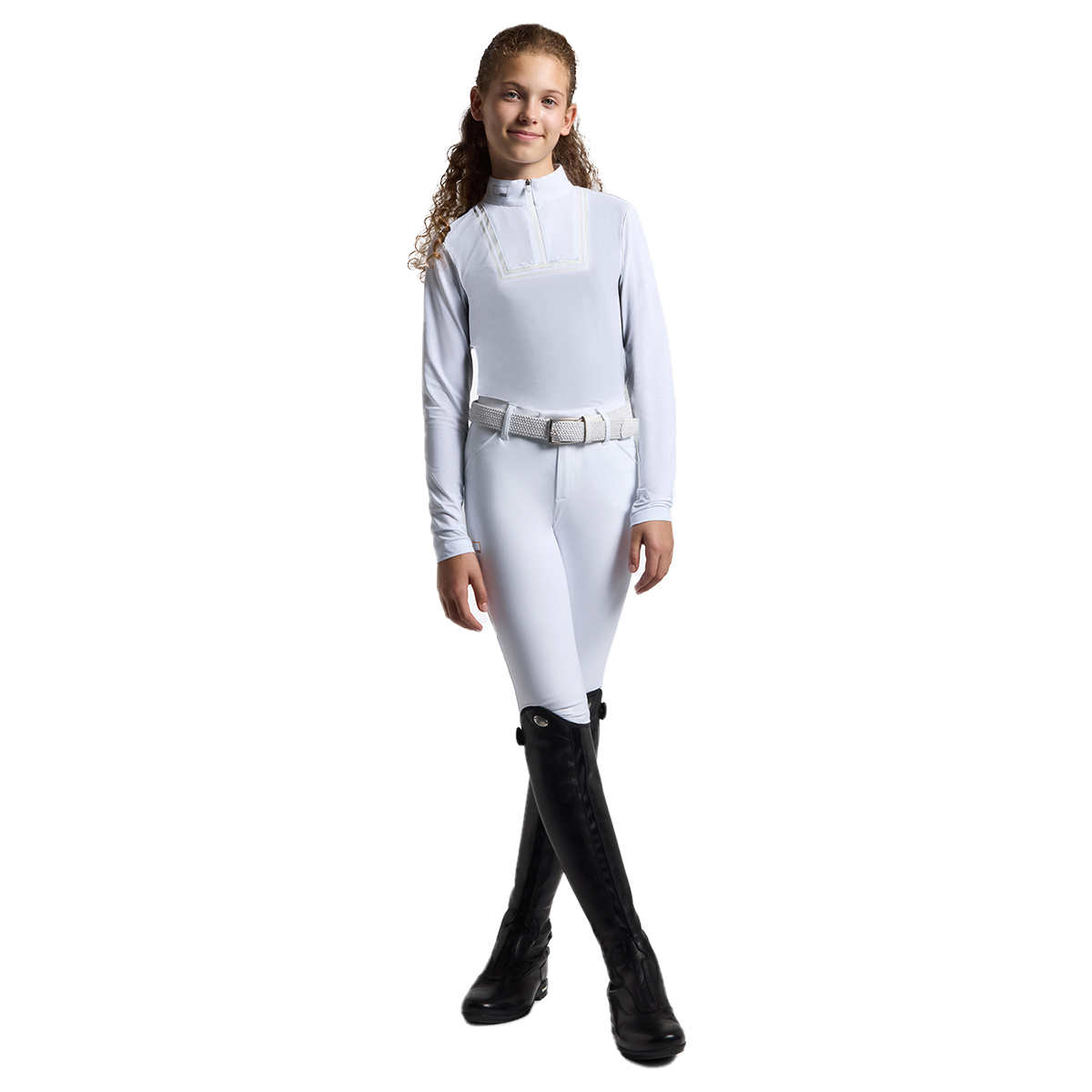 Cavalleria Toscana RG Girl's Jersey with Bib Show Shirt