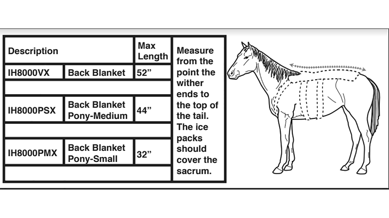 Ice Horse Back Blanket