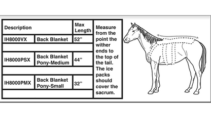Ice Horse Back Blanket
