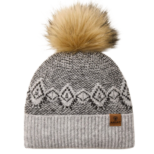 Ariat Women's Willow Beanie-heather grey