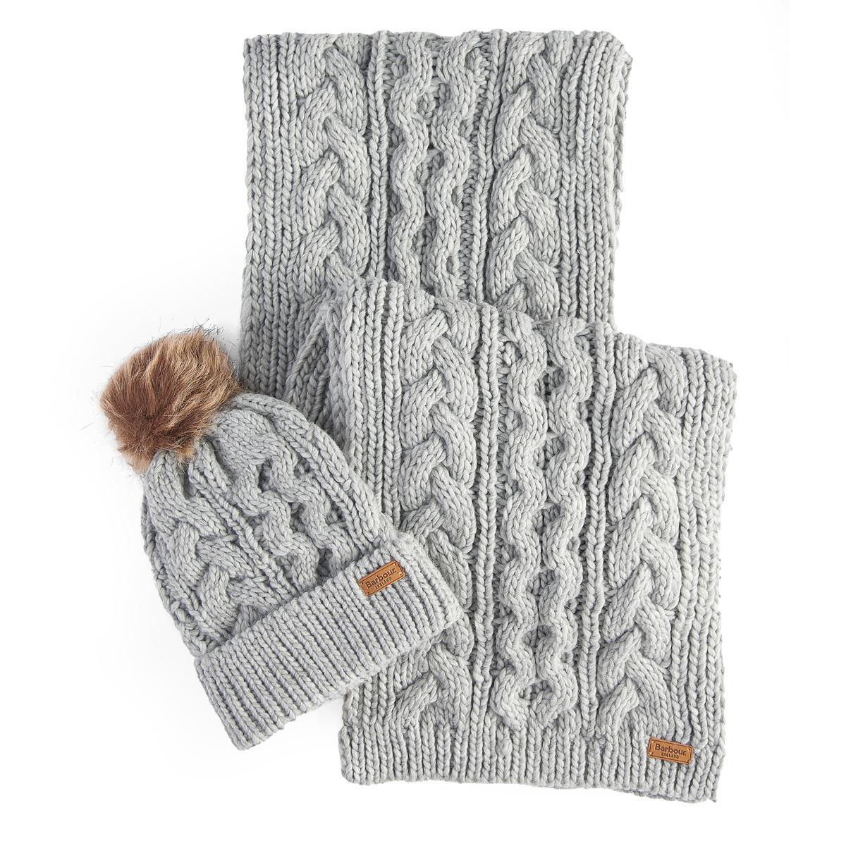 Barbour Penshaw Beanie & Scarf Gift Set