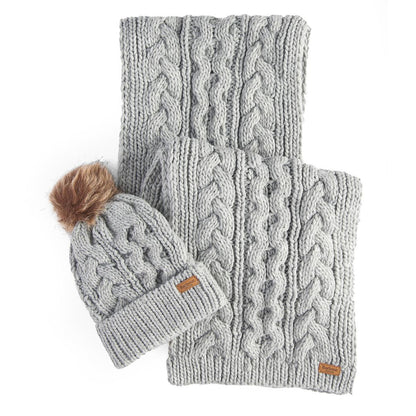 Barbour Penshaw Beanie & Scarf Gift Set