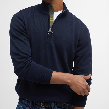Barbour Men's Cotton Half Zip Knitted Jumper