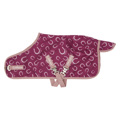 LeMieux Toy Pony Printed Ripstop Rug-Blackberry-Side View