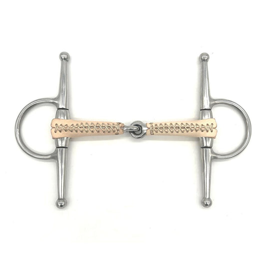 Jake Adams Single Jointed Leather Covered Full Cheek Bit