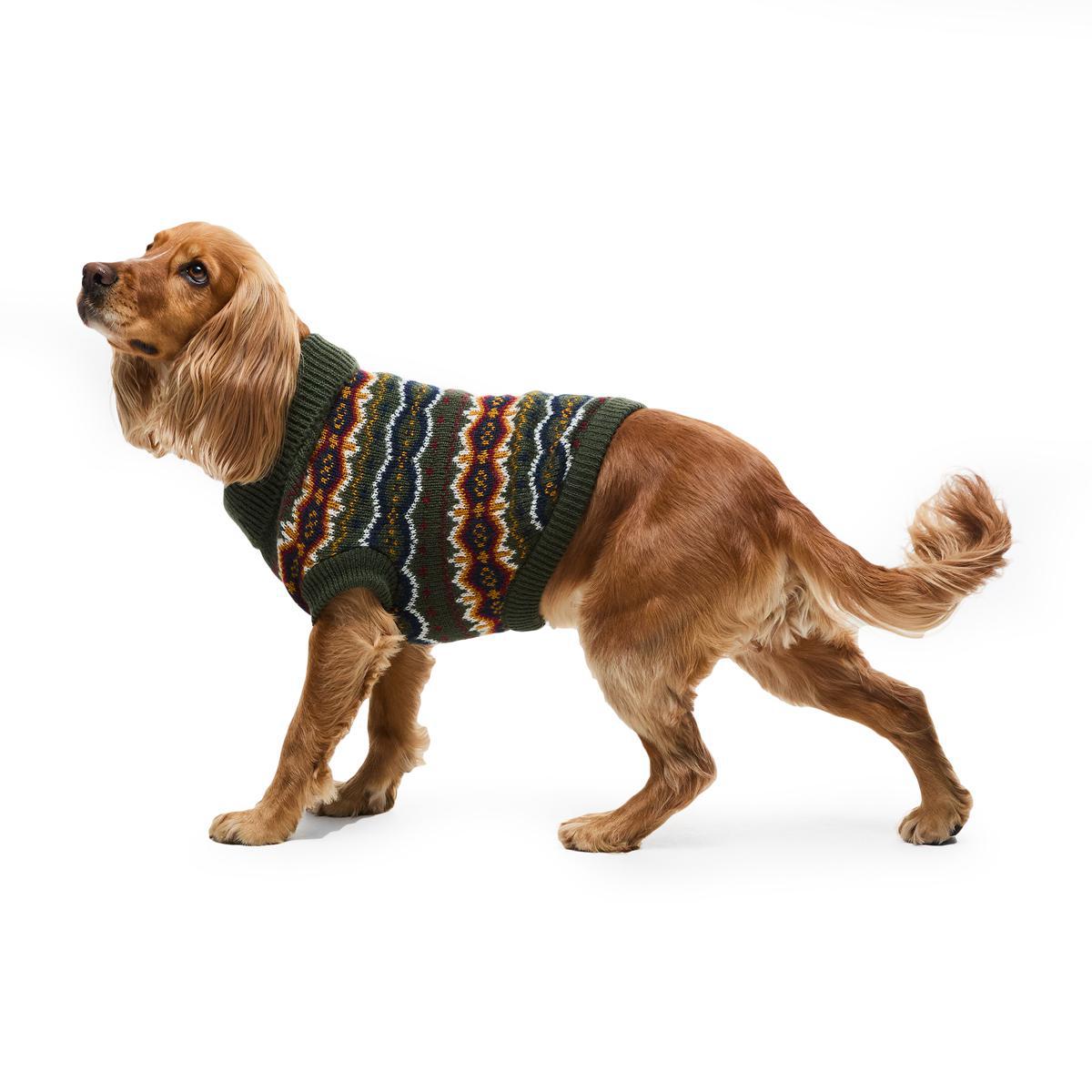 Barbour Case Fair Isle Dog Gift Set