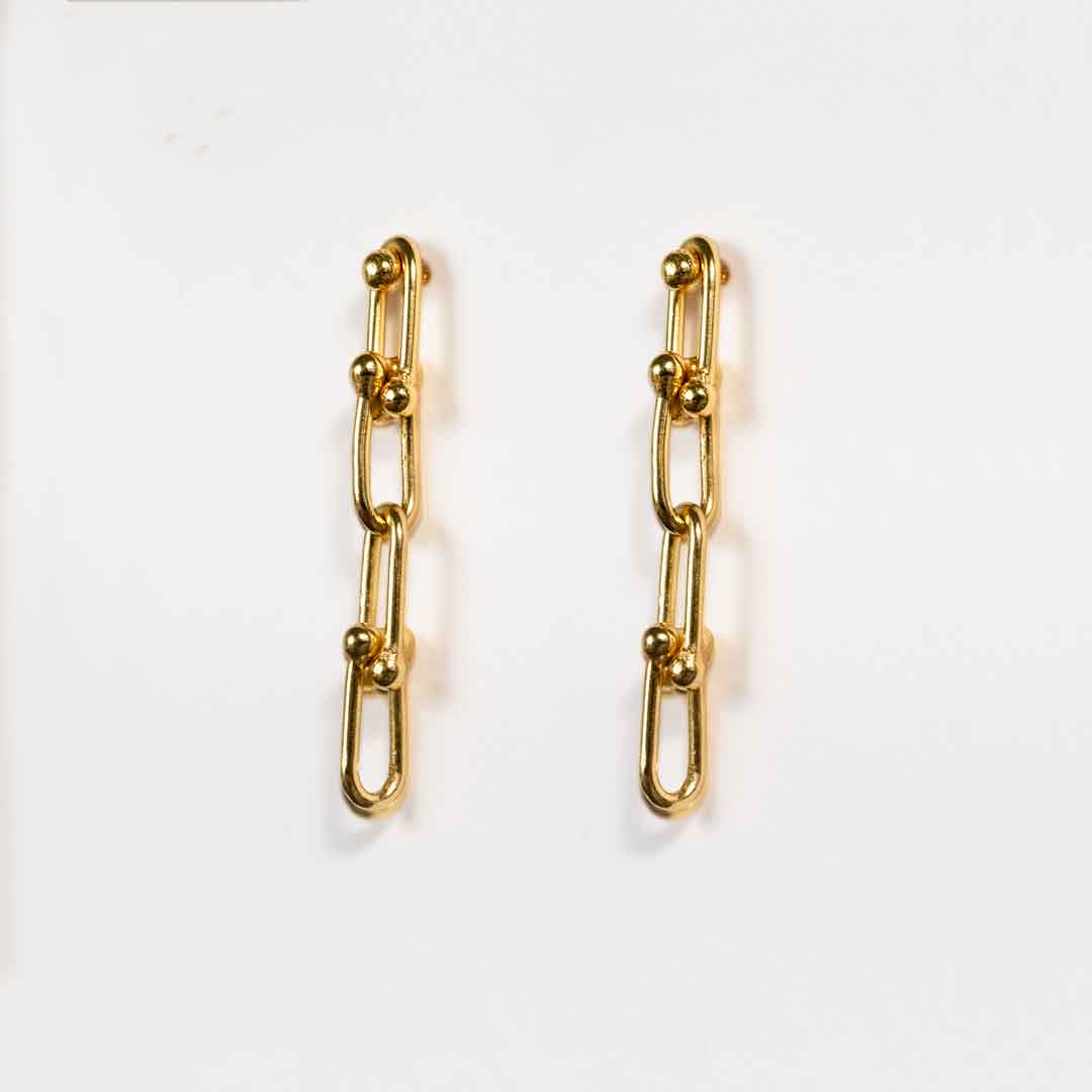 Urban Equestrian  Bellamy - Horseshoe Link Equestrian Bracelet in Gold