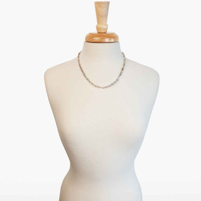 Urban Equestrian  Bellamy - Horseshoe Link Equestrian Necklace in Silver