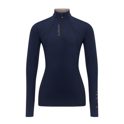 LeMieux Young Rider Classique Base Layer-navy-mannequin-front view