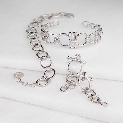 Urban Equestrian  Bocara - Horse Bit Equestrian Earring in Silver