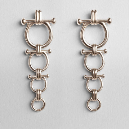 Urban Equestrian  Bocara - Horse Bit Equestrian Earring in Silver