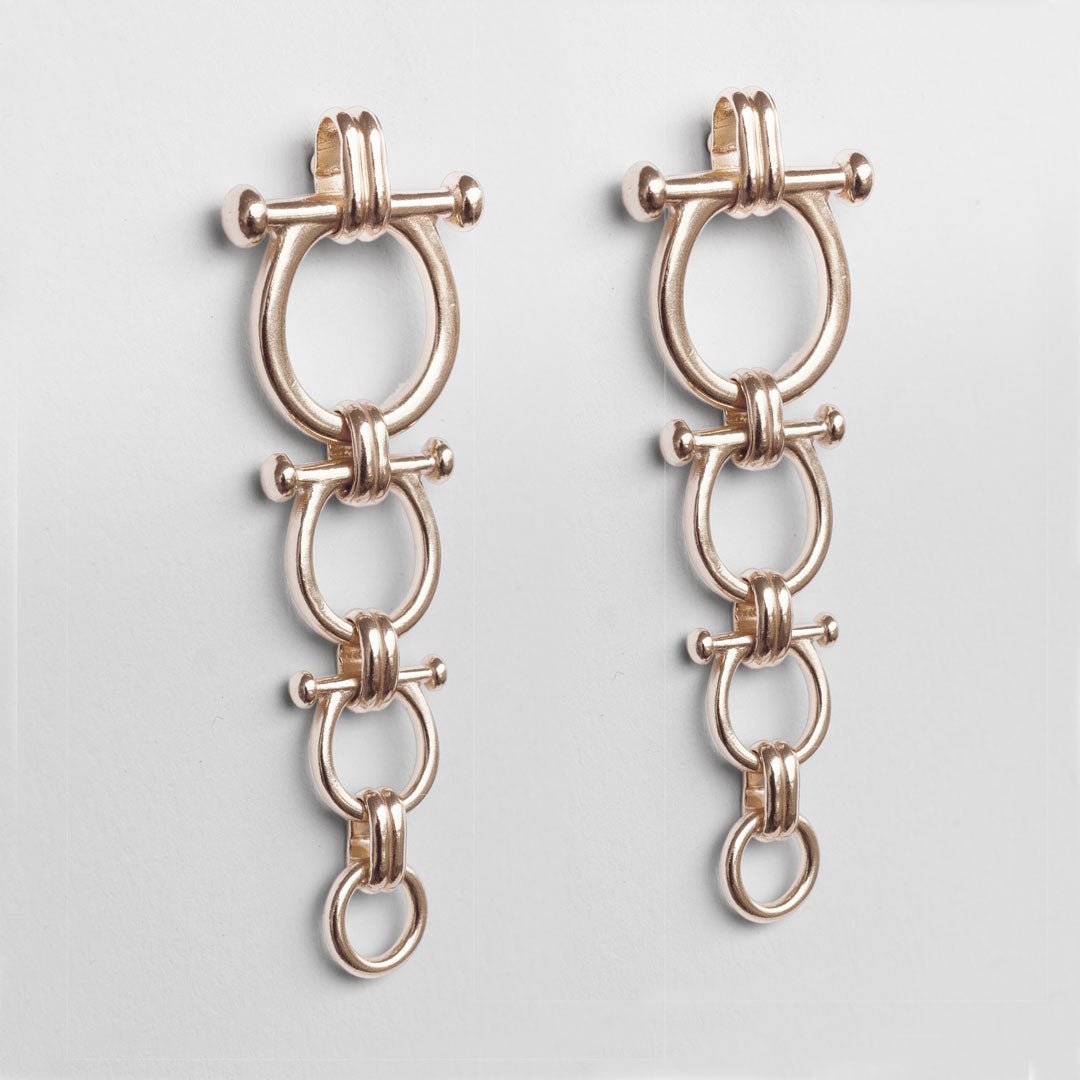 Urban Equestrian  Bocara - Horse Bit Equestrian Earring in Silver