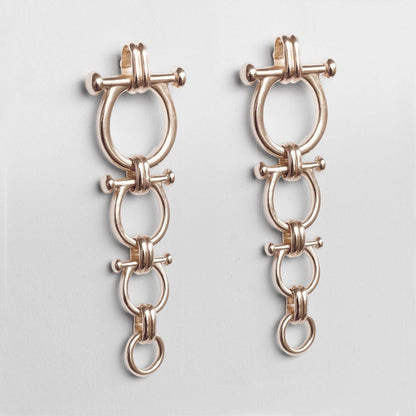 Urban Equestrian  Bocara - Horse Bit Equestrian Earring in Silver