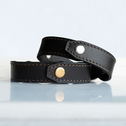 Urban Equestrian  Bronson - Equestrian Leather Horse Bit Bracelet in Gold