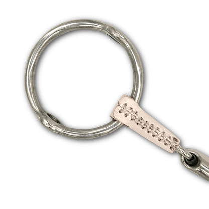 Jake Adams Double Jointed Leather Covered Loose Ring Gag Bit