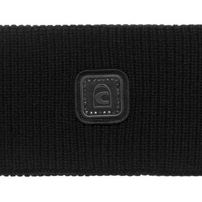 Cavallo Women's Cavaldusty Knitted Headband-Black-Logo View