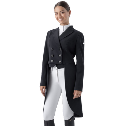 Equiline Women's Aurora Strass B-Move Mesh-Lined Tailcoat with Rhinestones