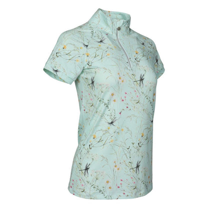 Dapplebay Dragonfly Meadow 1/4 Zip Short Sleeve Riding Top