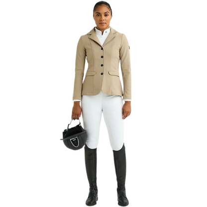 Maya Delorez Women's Show Jacket-Beige-Front View