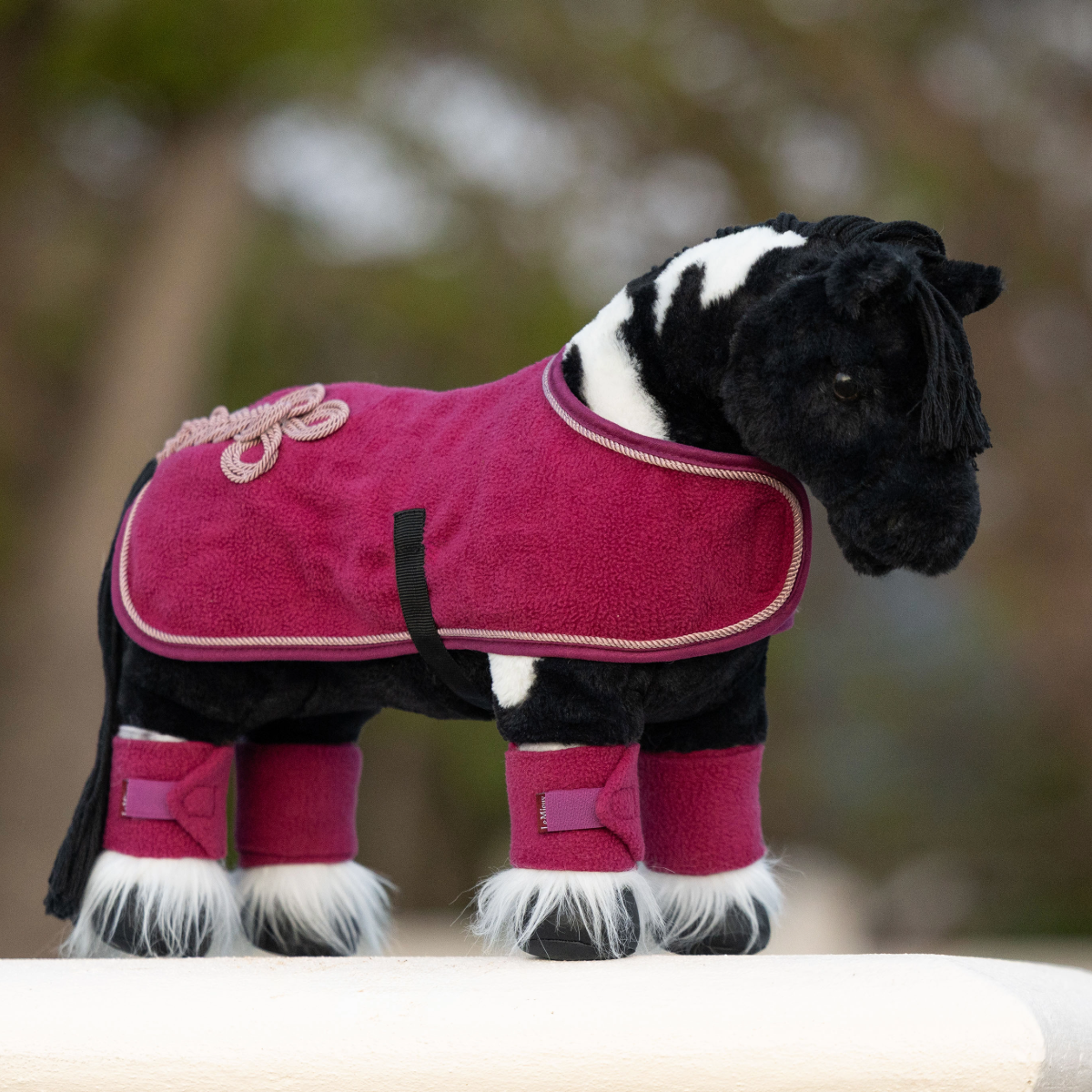 LeMieux Toy Pony Rug-blackberry-model view