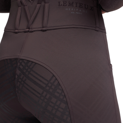 LeMieux Women's Heritage Check Bregging-Cocoa-Model view
