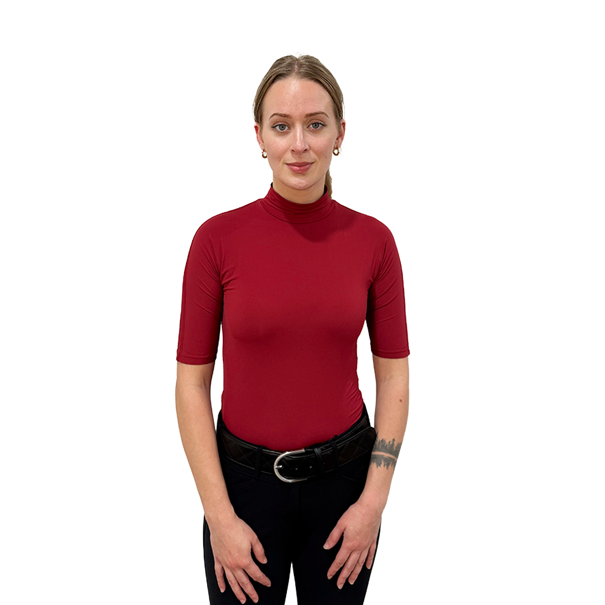 Tailored Sportsman Ladies Icefil Mock Neck Short Sleeve Sun Shirt