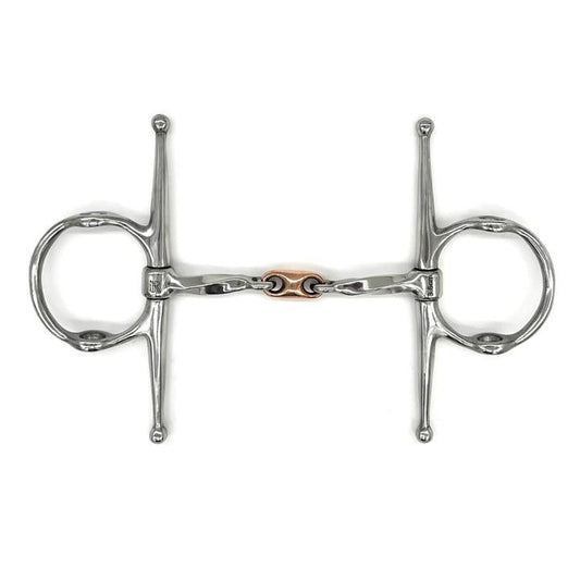 Twisted Nelson Gag with Copper French Link Bit