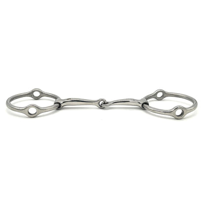 Jake Adams Single Joint Stainless Steel Loose Ring Gag Bit