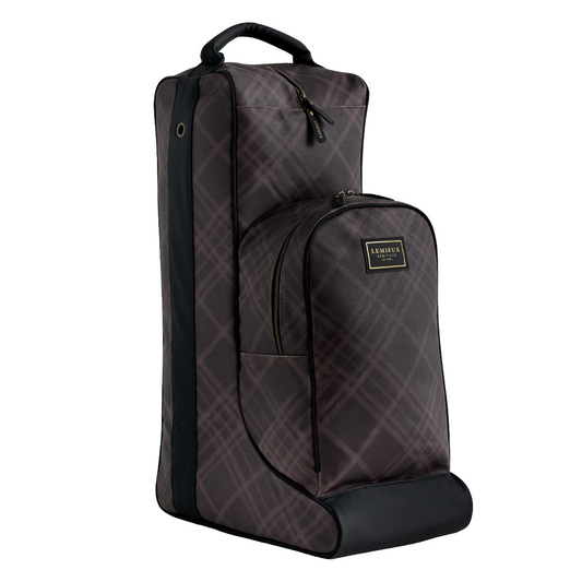 LeMieux Heritage Boot & Hat Bag-Cocoa-side view